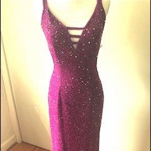 Scala Voilet sequin long dress